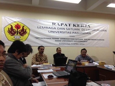 SPM telah mengikuti Rapat Kerja Lembaga & Satuan di Lingkungan Unpas Tahun 2014